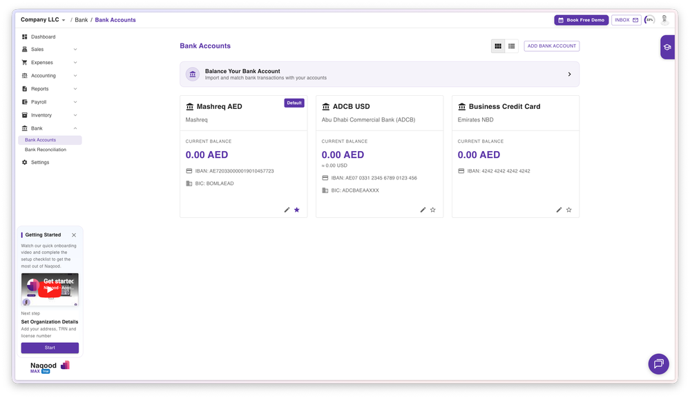 Track multiple credit card accounts